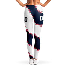 Load image into Gallery viewer, New York Personalized Leggings Blue & White