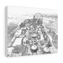 Load image into Gallery viewer, Art Sketch Wall Art Print Wildwood Boardwalk New Jersey Beach Sky View