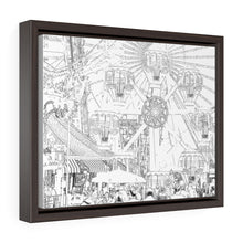 Load image into Gallery viewer, Art Sketch Wall Art Print Morey's Piers Wildwood New Jersey Black & White