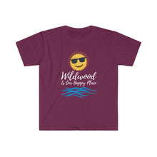 Load image into Gallery viewer, Wildwood is our Happy Place Men's Fitted Short Sleeve Tee