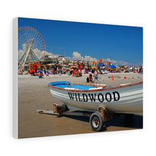 Load image into Gallery viewer, Canvas Print Wildwood New Jersey Shore Beach