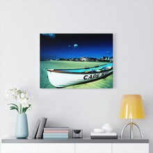 Load image into Gallery viewer, Watercolor Painting Wall Art Print Wildwood Crest life guard boats New Jersey beach