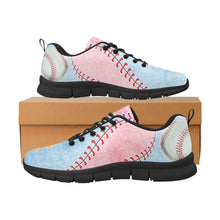 Load image into Gallery viewer, Baseball Sneakers Pale Pink & Blue