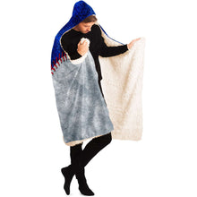 Load image into Gallery viewer, Chicago Baseball Personalized Hooded Blanket Blue and Gray