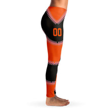 Load image into Gallery viewer, New York Personalized Leggings Black & Orange