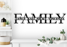 Load image into Gallery viewer, FAMILY Custom Name Steel Sign