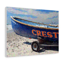 Load image into Gallery viewer, Gouache Digital Art painting Wall Art Print Wildwood Crest Beach Boat