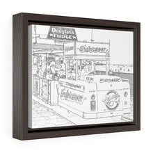 Load image into Gallery viewer, Art Sketch Wall Art Print North Wildwood Boardwalk NJ Tramcar