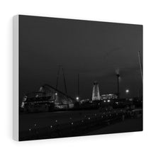 Load image into Gallery viewer, Black and White Photography Wall Art Print Sunset Wildwood New Jersey