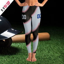 Load image into Gallery viewer, Chicago Personalized Leggings Black & Silver