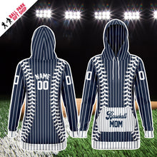 Load image into Gallery viewer, New York Personalized Long Hoodie Blue