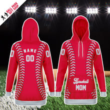 Load image into Gallery viewer, Seattle Personalized Long Hoodie Red