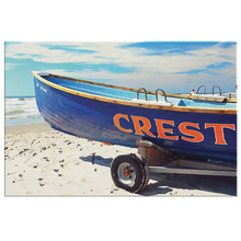 Load image into Gallery viewer, Wildwood Crest Lifeguard Boat Watercolor Painting Wall Art Large