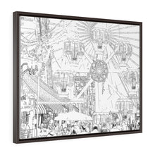 Load image into Gallery viewer, Art Sketch Wall Art Print Morey&#39;s Piers Wildwood New Jersey Black &amp; White
