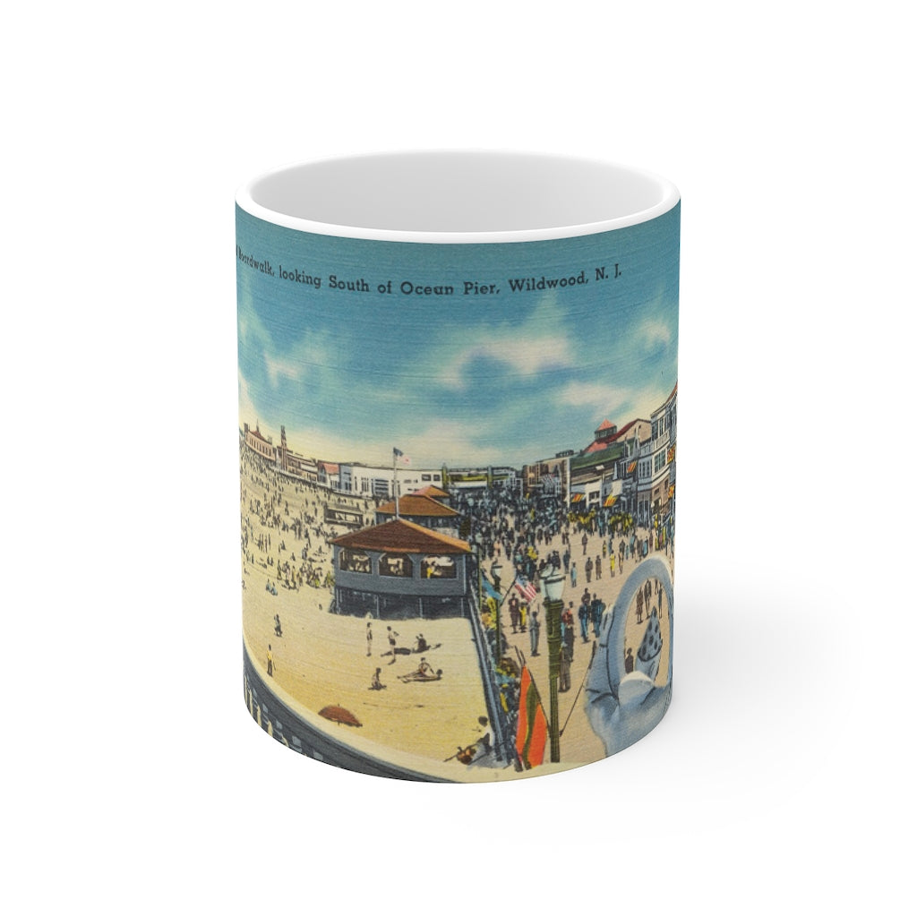 Vintage Wildwood NJ Postcard Coffee Mug 11oz