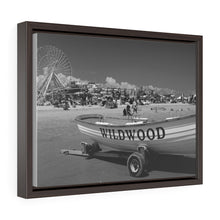Load image into Gallery viewer, Black and White Photography Wall Art Print Wildwood New Jersey shore beach
