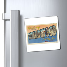 Load image into Gallery viewer, Vintage Wildwood by the sea North NJ Post Card Refrigerator Magnet Keepsake Souvenir
