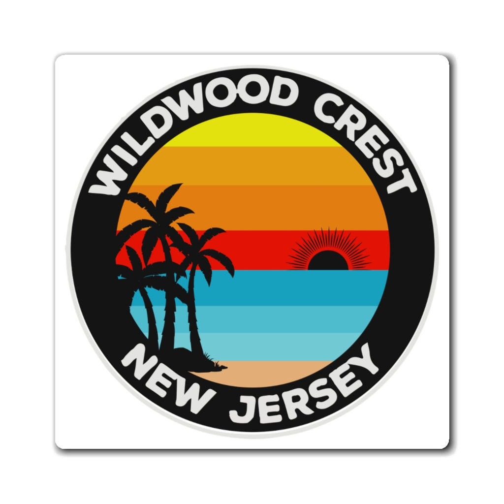 Vintage Wildwood by the sea North NJ Post Card Refrigerator Magnet Keepsake Souvenir