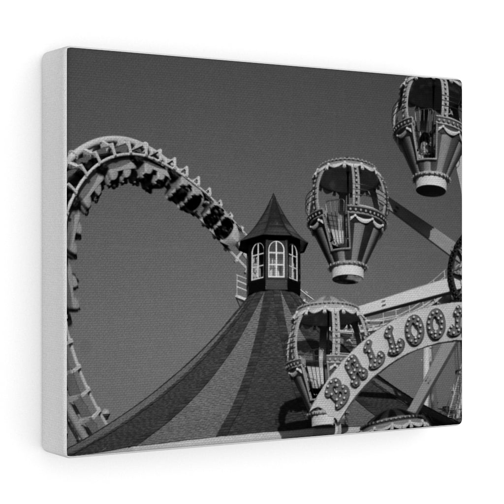 Black and White Photography Wall Art Print Wildwood Jersey Shore Ferris wheel