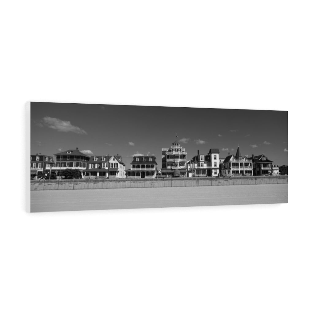 Black & White Photography Cape May NJ Beach Wall Art Print Panoramic