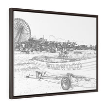 Load image into Gallery viewer, Art Sketch Wall Art Print Wildwood Crest life guard boats New Jersey beach

