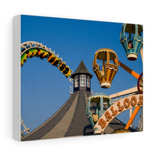 Load image into Gallery viewer, Canvas Print Wildwood Jersey Shore Morey&#39;s Piers Amusement Park  Rides Ferris Wheel
