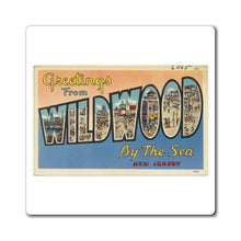 Load image into Gallery viewer, Vintage Wildwood by the sea North NJ Post Card Refrigerator Magnet Keepsake Souvenir
