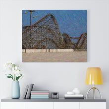 Load image into Gallery viewer, Gouache Digital Art painting Wildwood Jersey Roller Coaster Wall Art Print
