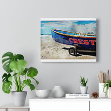 Load image into Gallery viewer, Oil Painting Wall Art Print Wildwood Crest Life Guard boats New Jersey Beach
