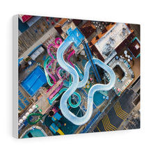 Load image into Gallery viewer, Canvas Print Water Park-Slides Aerial Wildwood
