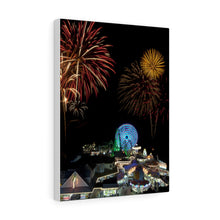 Load image into Gallery viewer, Canvas Print Wildwood Boardwalk New Jersey Fireworks
