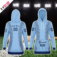 Load image into Gallery viewer, Tampa Bay Personalized Long Hoodie Light Blue
