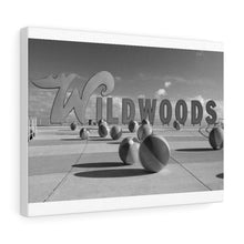 Load image into Gallery viewer, Wildwood NJ Crest  Sign Black and White Photography Wall Art Print
