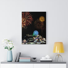 Load image into Gallery viewer, Canvas Print Wildwood Boardwalk New Jersey Fireworks
