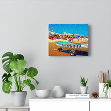 Load image into Gallery viewer, Oil Painting Wall Art Print Wildwood Crest Beach
