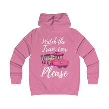 Load image into Gallery viewer, Pink Tramcar Woman&#39;s College Hoodie
