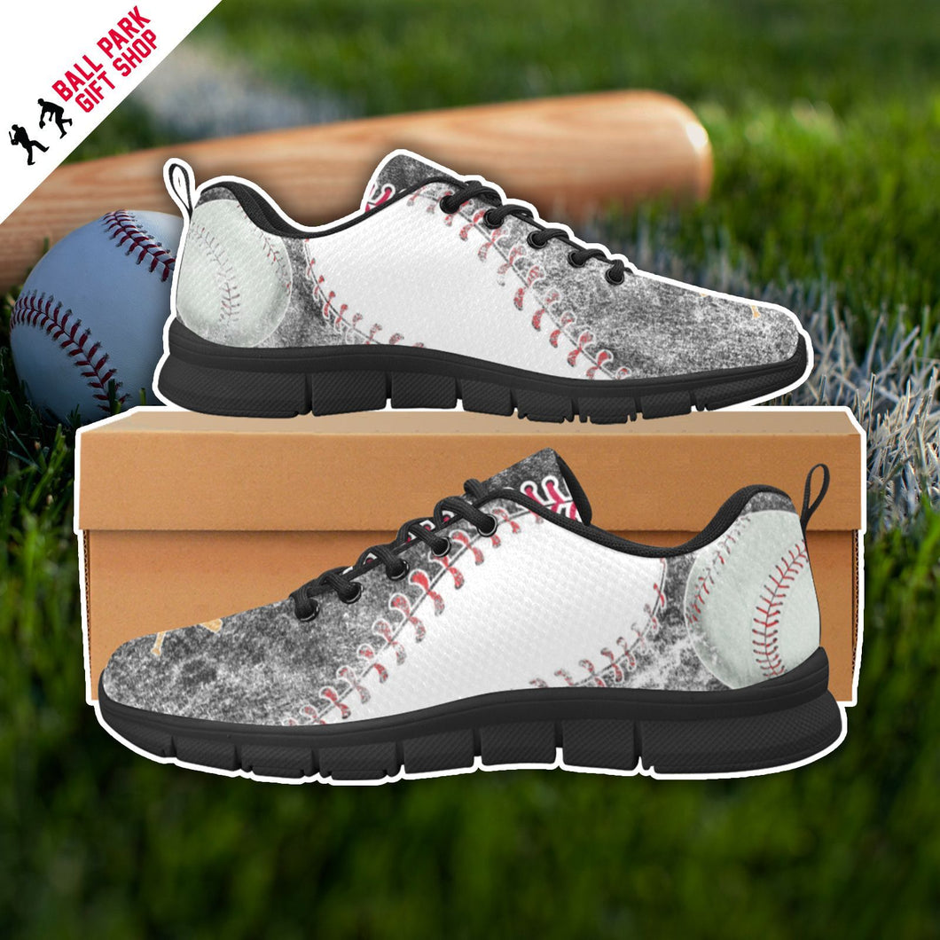 Baseball Sneakers Black & White