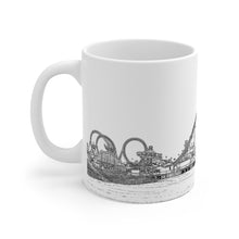 Load image into Gallery viewer, Artistic Black and White Art Sketche Wildwood NJ Coffee Or Tea Mug
