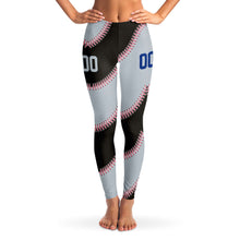 Load image into Gallery viewer, Chicago Personalized Leggings Black &amp; Silver
