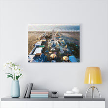 Load image into Gallery viewer, Gouache Digital Art painting Wall Art Print Wildwood New Jersey shore beach sky view
