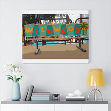 Load image into Gallery viewer, Wildwoods Cartoon Art Wall Decor Art Paint Beach Painting
