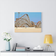 Load image into Gallery viewer, Wildwood Wooden Roller Coaster Watercolor Painting Wall Art Print
