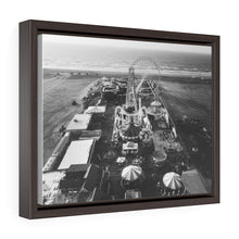 Load image into Gallery viewer, Black and White Photography Wall Art Print Wildwood NJ Skyline
