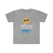 Load image into Gallery viewer, Wildwood is our Happy Place Men&#39;s Fitted Short Sleeve Tee
