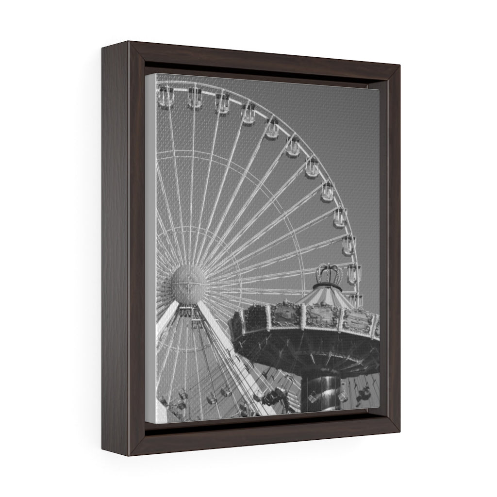 Black and White Photography Wall Art Print Amusement Park Wildwood Ferris Wheel