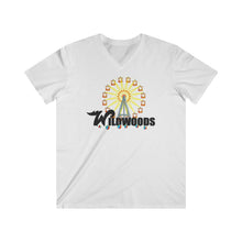 Load image into Gallery viewer, Wildwood NJ Magical express VS The Wildwood Tramcar Men&#39;s Fitted V-Neck Short Sleeve Tee
