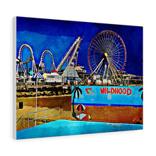 Load image into Gallery viewer, Oil Painting Wall Art Print Wildwood Jersey Shore Ocean View
