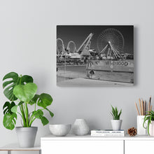 Load image into Gallery viewer, Black and White Photography Wall Art Print Wildwood Jersey Shore Ocean View
