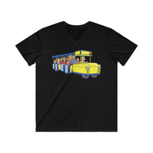 Load image into Gallery viewer, Watch The Tramcar Please Wildwood NJ In Black Men&#39;s Fitted V-Neck Short Sleeve Tee
