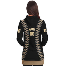 Load image into Gallery viewer, San Francisco Personalized Long Hoodie Black &amp; Brown
